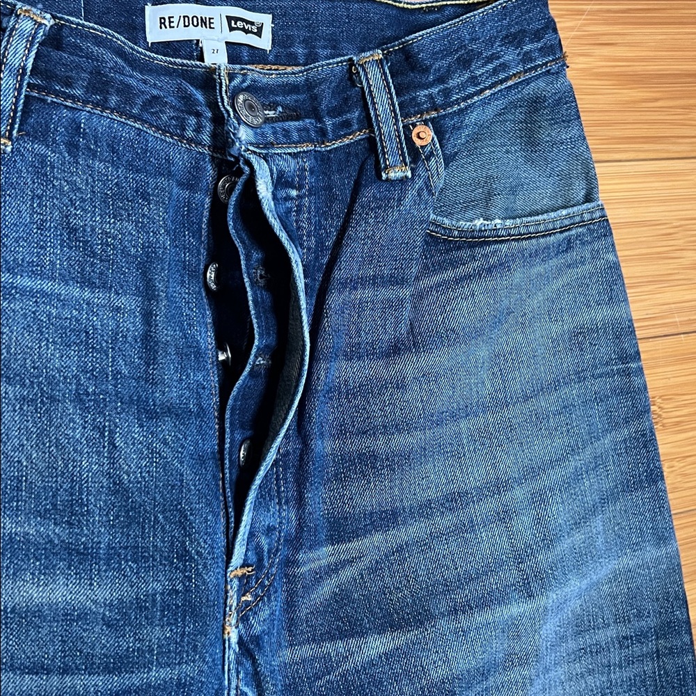 Sold eBay NWT RE/DONE x LEVI'S Ultra High Rise Stovepipe Jeans, Size 27 - Picture 4 of 11
